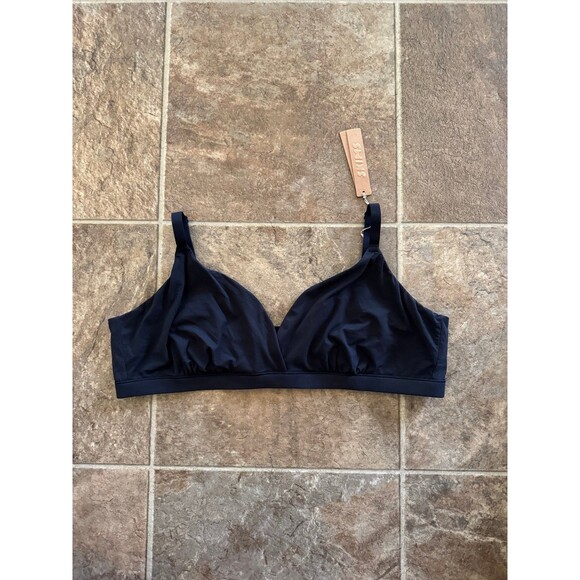 Skims Fits Everybody Crossover Bralette Onyx Size 2X - Picture 1 of 7